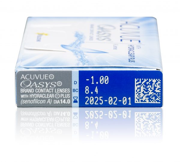 Acuvue Oasys with Hydraclear Plus - 6 pack side